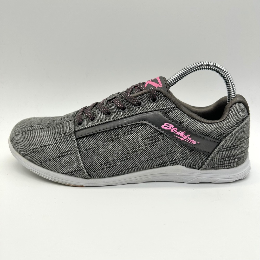 Strikeforce Nova Lite Bowling Shoes Women 8.5 Grey Pink Athletic FlexSlide L-054